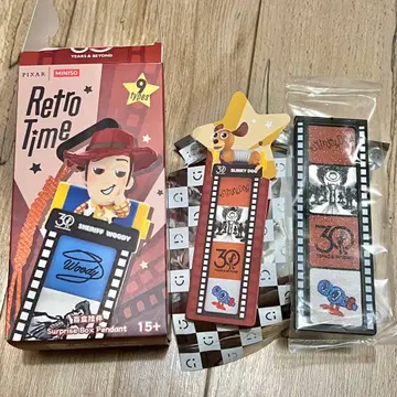 [ 일본 미발매 ] 토이스토리 30주년 기념 Retro Time 키링