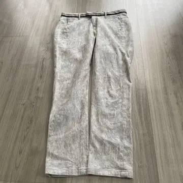 Antgauge 라이트 그레이 캐주얼 팬츠 벨트 포함