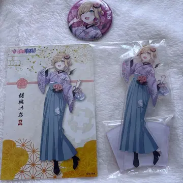 Vspo! 아크릴 스탠드 호두 노아 정월 기모노 종이 브로마이드 캔뱃지