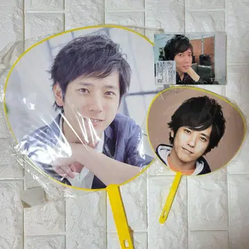 니노미야 카즈나리 점보 부채 미니 부채 사진 3세트