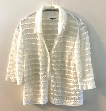 HIROKO BIS 비침 오부 소매 셔츠 가디건