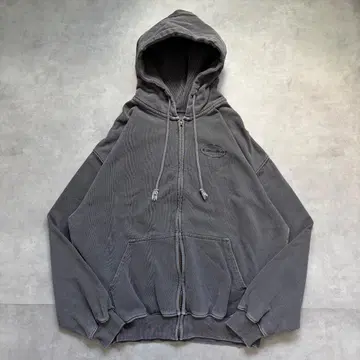 디스이즈네버댓 네버자 지퍼 후드티 구제 의류 M 그레이 19235
