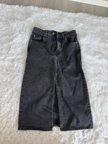 ZARA 다크 그레이 데님 타이트 스커트