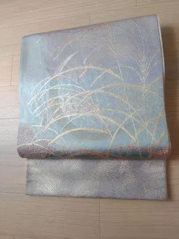 [ 예쁜 색 ] 후쿠로 오비 억새와 초승달 달 오로라