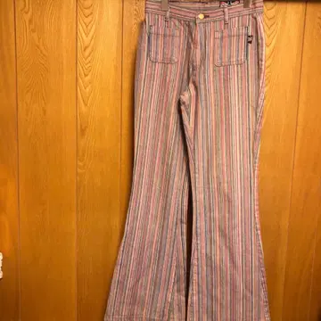 70s BOBSON 벨보텀 스트라이프 패턴 빈티지 아메카지 레어