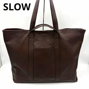 SLOW 슬로우 Cb 2way 토트백 초코 가죽 대용량 남성용