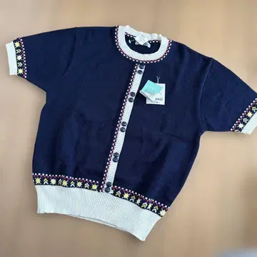 새상품 썸머 니트 M 쇼와 레트로