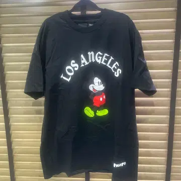 HUF 미키마우스 T셔츠 XL 블랙
