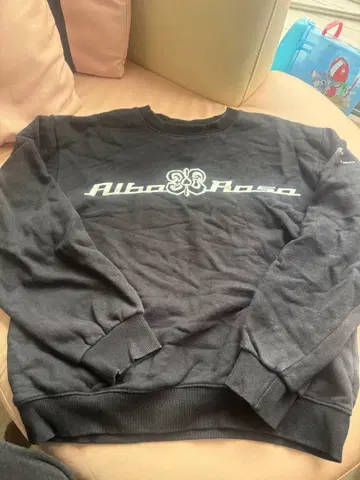 Alba Rosa MYTANE 블랙 맨투맨 알바 헤이세이 갸루