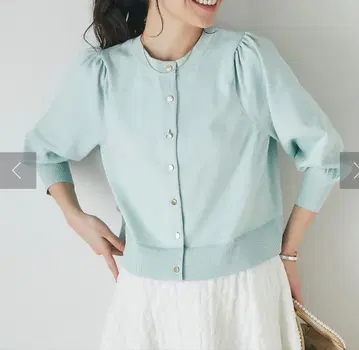 La boutique BonBon 스폰디쉬 크롭 가디건