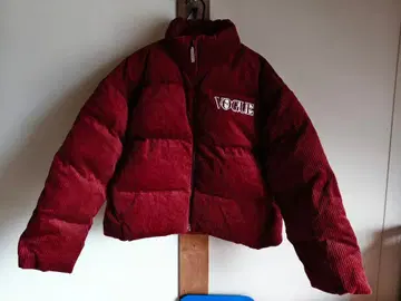 VOGUE 코듀로이 다운 자켓 버건디