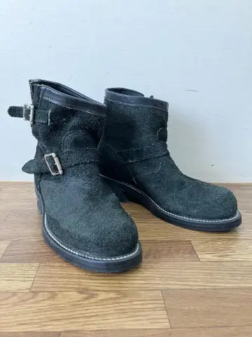 CHIPPEWA 치페와 91096 엔지니어 부츠 블랙 스웨이드 7.5E