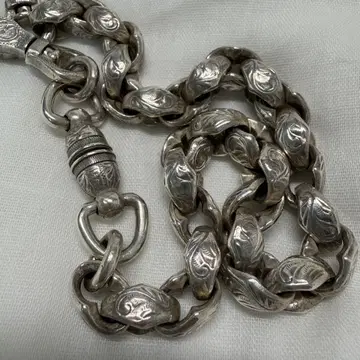 [ 실버 925 엔그레이브 ] FUNNY 월렛 체인 퍼니