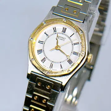 세이코 1221-0040 쿼츠 로만 콤비 손목시계 배터리 교환 완료