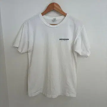 USA제 patagonia 파타고니아 택 프린트 T셔츠 화이트 sizeS