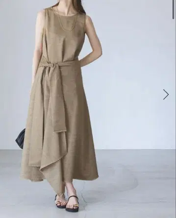 *4/22 한정 판매* noble 프린지 헤매 레이어드 원피스 브라운