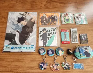 주술회전 후시구로 메구미 굿즈 묶음 판매 클리어 파일, 파우치, 키링 등