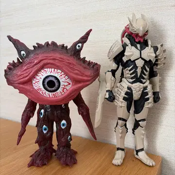 [새상품급] 간Q 메카자무 울트라맨 소프트 비닐 2체 세트