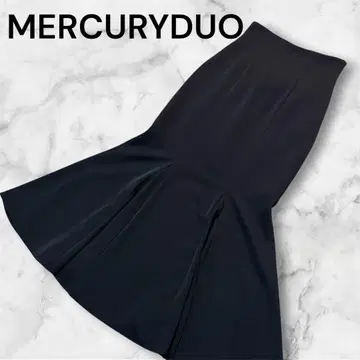 MERCURYDUO 백 레이스업 스트레치 머메이드 스커트 롱