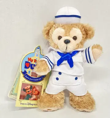 도쿄디즈니씨 인형 배지 My Friend Duffy 더피(화이트 세일러)