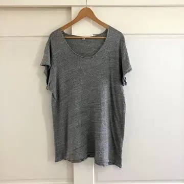 R13 슬라브 컷오프 TEE 그레이 새상품급 DEUXIEME CLASSE