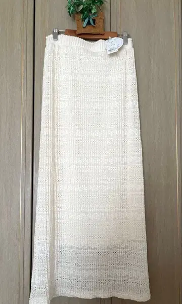 새상품 SENSE OF PLACE BY 어반 리서치 레이스 플리츠 스커트