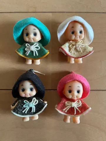 큐피 인형 4개 세트 쇼와 레트로 빈티지