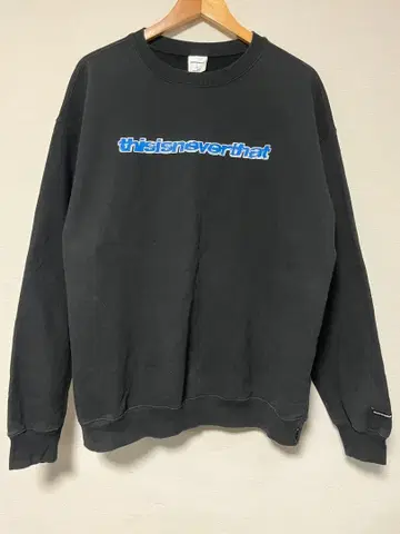 thisisneverthat 블랙 맨투맨 L 네버더