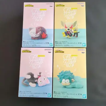Fluffy Puffy 히어로 아카데미아 피규어 4체 세트