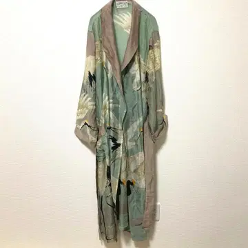 원 헌드레드 One Hundred Stars 학 패턴 롱 가운 로브