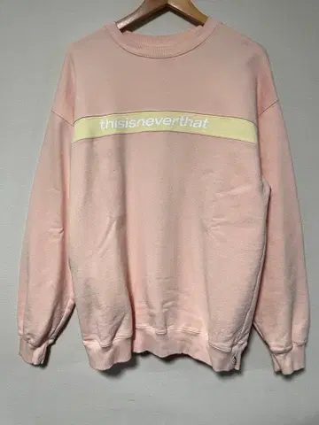 thisisneverthat 핑크 맨투맨 L 네바자
