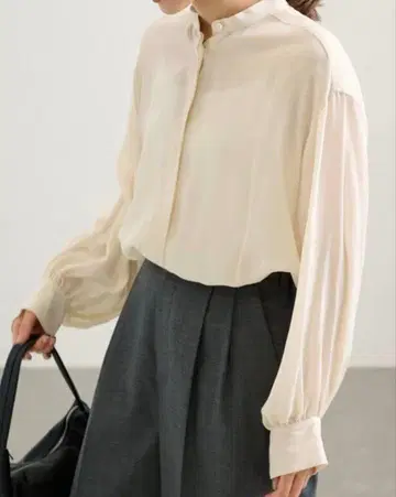 프레임워크 FRAMeWORK 큐프라 LONG 셔츠 아이보리