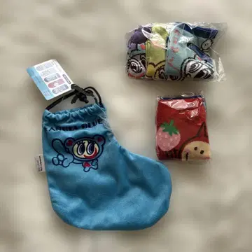 파우치 엔젤 블루 양말 세트 미사용 새상품