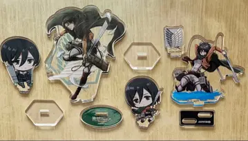 진격의 거인 리바이와 미카사 아크릴 스탠드 세트