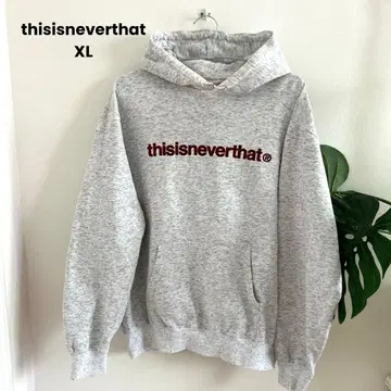 [ thisisneverthat ] 그레이 후드 후드티 XL 로고