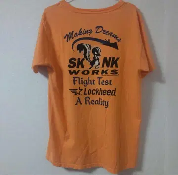 버즈릭슨 미국제 L (40-42) 오렌지 T (백프린트)