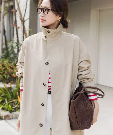 URBAN RESEARCH DOORS 스탠드 카라 미들 코트