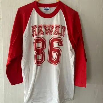 Hanes 80' 7부 기장 t셔츠 빈티지 MADE IN USA