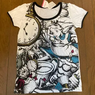 판매 종료품 새상품 도쿄 디즈니 리조트 원더랜드 앨리스 반팔 T셔츠 L