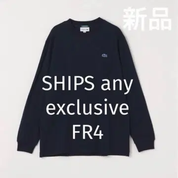 [새상품] SHIPS any 별주 LACOSTE 원포인트 피케 크루넥 4