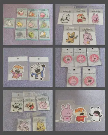 니시무라 유우지 굿즈 세트 기분 좋은 판다, 아기 쥐, 러브 토끼 외