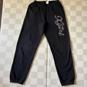 X-girl 스웨트 팬츠 블랙 큐빅