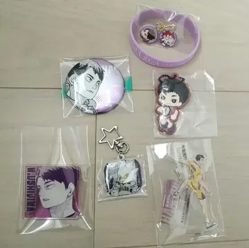 하이큐 우시지마 와카토시 묶음 판매 팬파크 아크릴 스탠드 배지 참