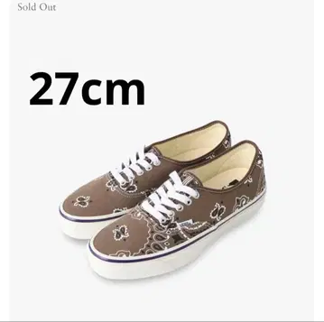 론 헤르만 vans 오센틱 반다나 페이즐리 27cm