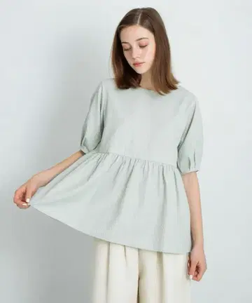 스트라이프 축구 블라우스 민트 어반 리서치 서니 레이블