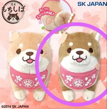 충견 모치시바 꽃놀이 BIG 봉제 인형 모나카 시바견