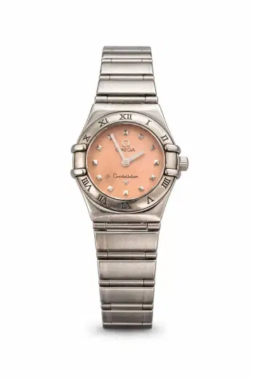 OMEGA Constellation 핑크 다이얼 손목시계