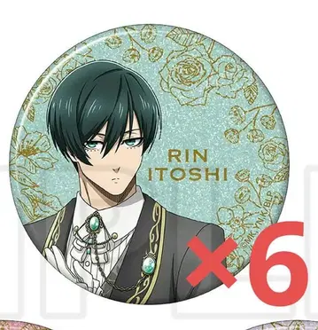 블루 록 집사의 의무 글리터 캔뱃지 이토시 린 6개 세트
