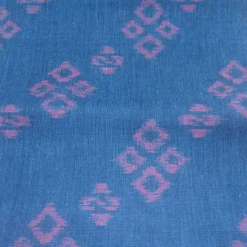 목화 마름모 패턴 이요가스리 옷감