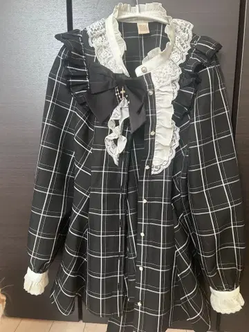 시크릿허니 액세서리 리본 레이스 프릴 셋업